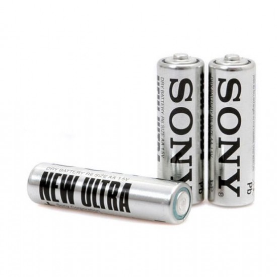 SONY Ultra Heavy Duty Carbon Zinc Battery, 1.5 Volt, AAA, Non-Rechargeable